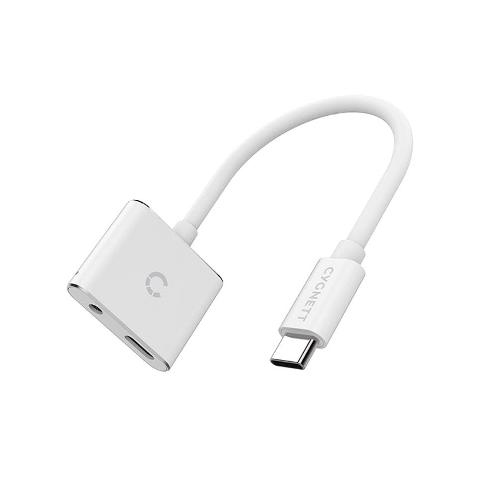 Cygnett CY2866PCCPD audio cable 0.13 m 3.5mm USB Type-C White