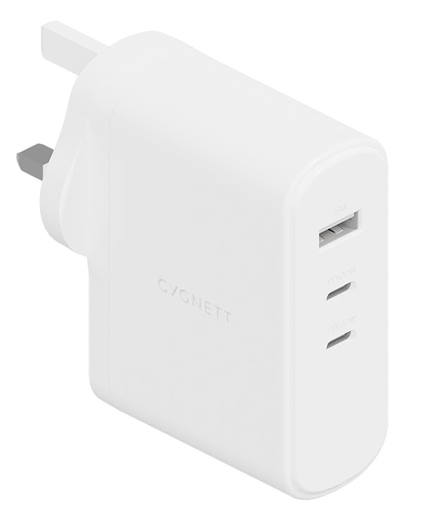 Cygnett Power Plus 24W 4 USB-A Multiport Wall Charger, White