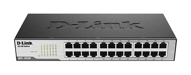 D-Link 24-Port Fast Ethernet Unmanaged Desktop Switch