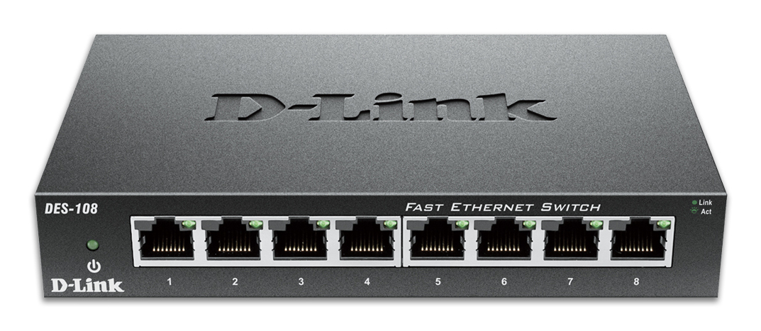 D-Link 8-Port Fast Ethernet Unmanaged Desktop Switch