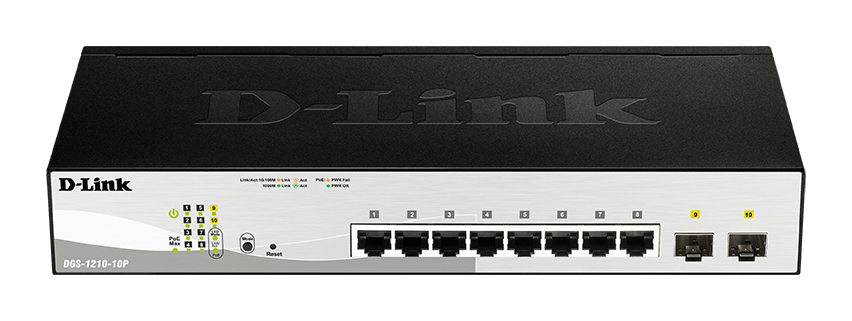 D-Link 10-Port Gigabit Smart Managed Switch including 2x SFP ports