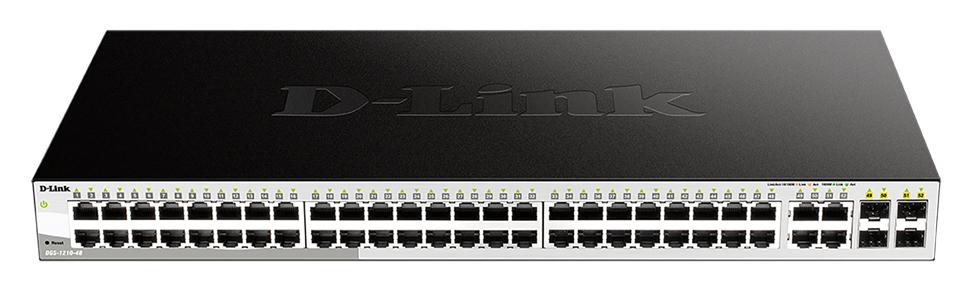 D-Link 48-Port Gigabit Smart Managed Switch with 4 Combo 1000BASE-T/SFP ports