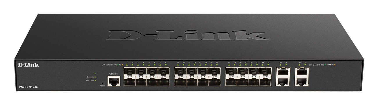 D-Link 24-port 10G SFP+, 4-port 10GBASE-T Smart Managed Switch