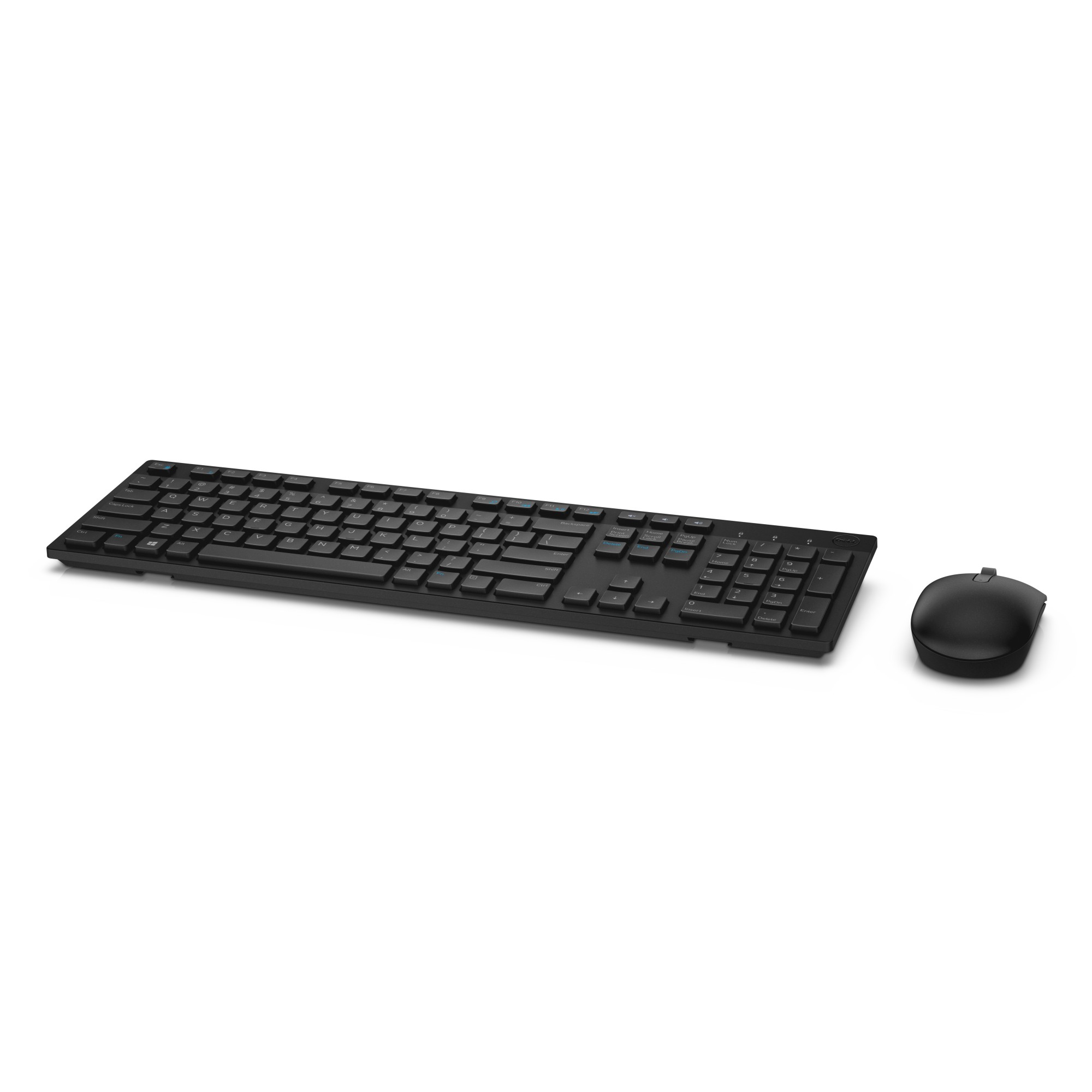 DELL KM636 keyboard Mouse included Universal RF Wireless QWERTZ German Black