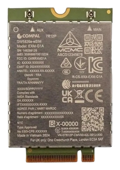 DELL DW5826E Internal WWAN