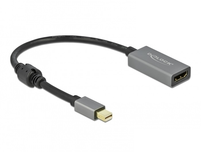 DeLOCK Active mini DisplayPort 1.4 to HDMI Adapter 4K 60 Hz (HDR)