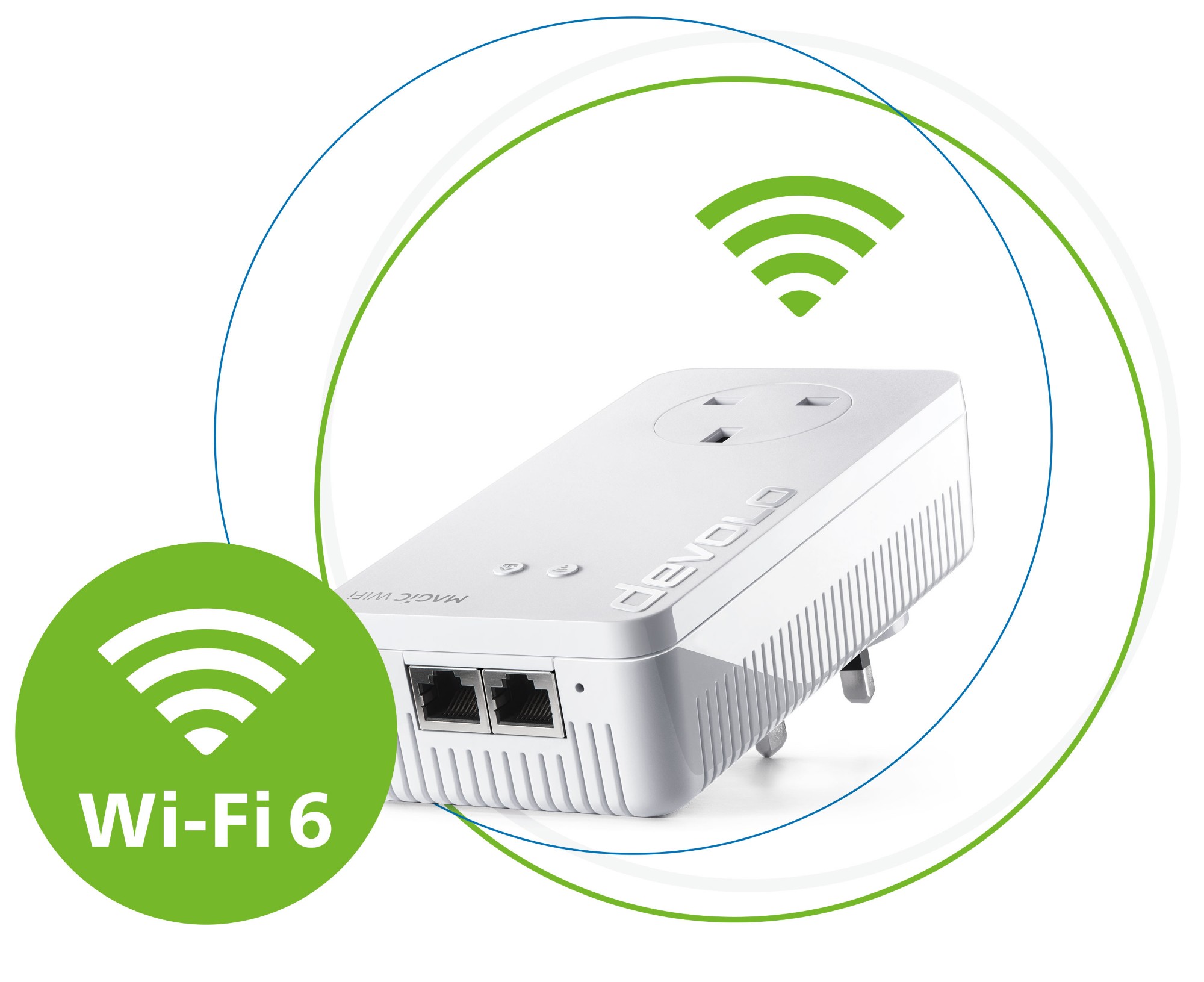 Devolo Magic 2 WiFi 6 2400 Mbit/s Ethernet LAN Wi-Fi White 1 pc(s)