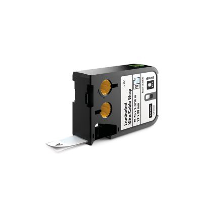 Dymo 1868705 DirectLabel-etikettes black on white Vinyl for Cable 21mm x 39mm for Dymo Rhino XTL-300/500