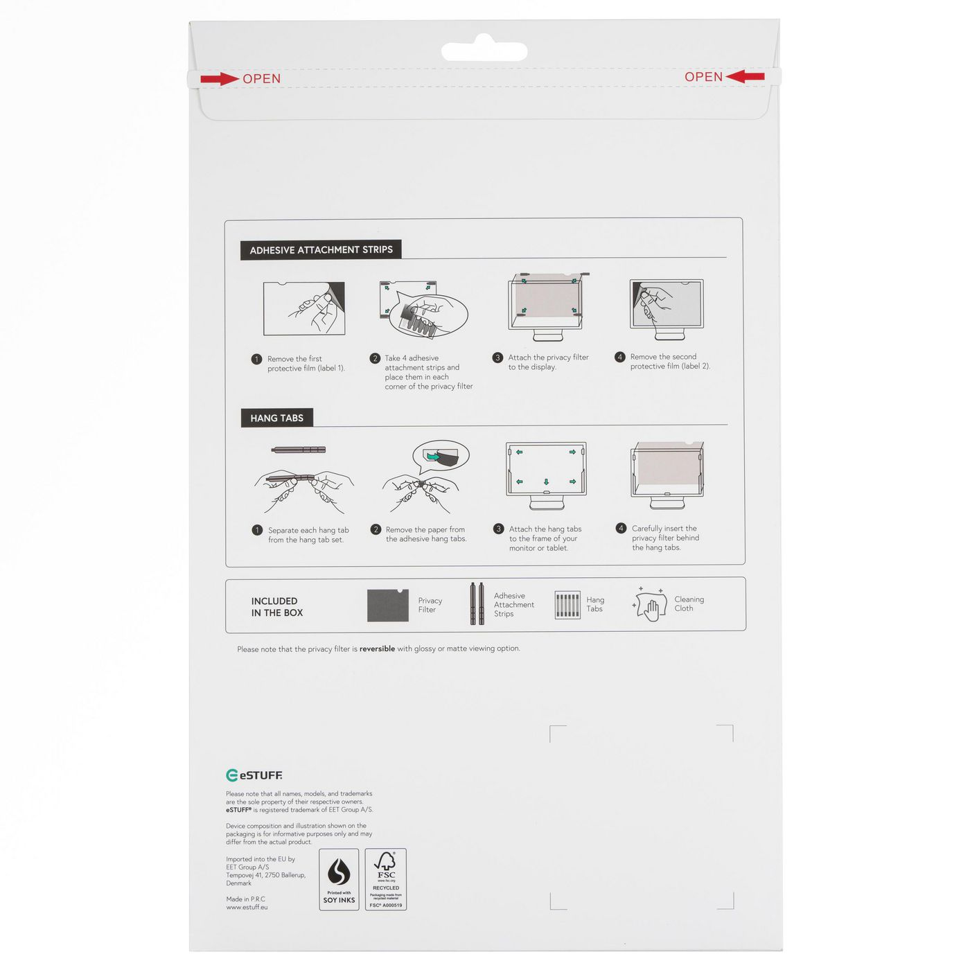 eSTUFF GLBB14312196 display privacy filter