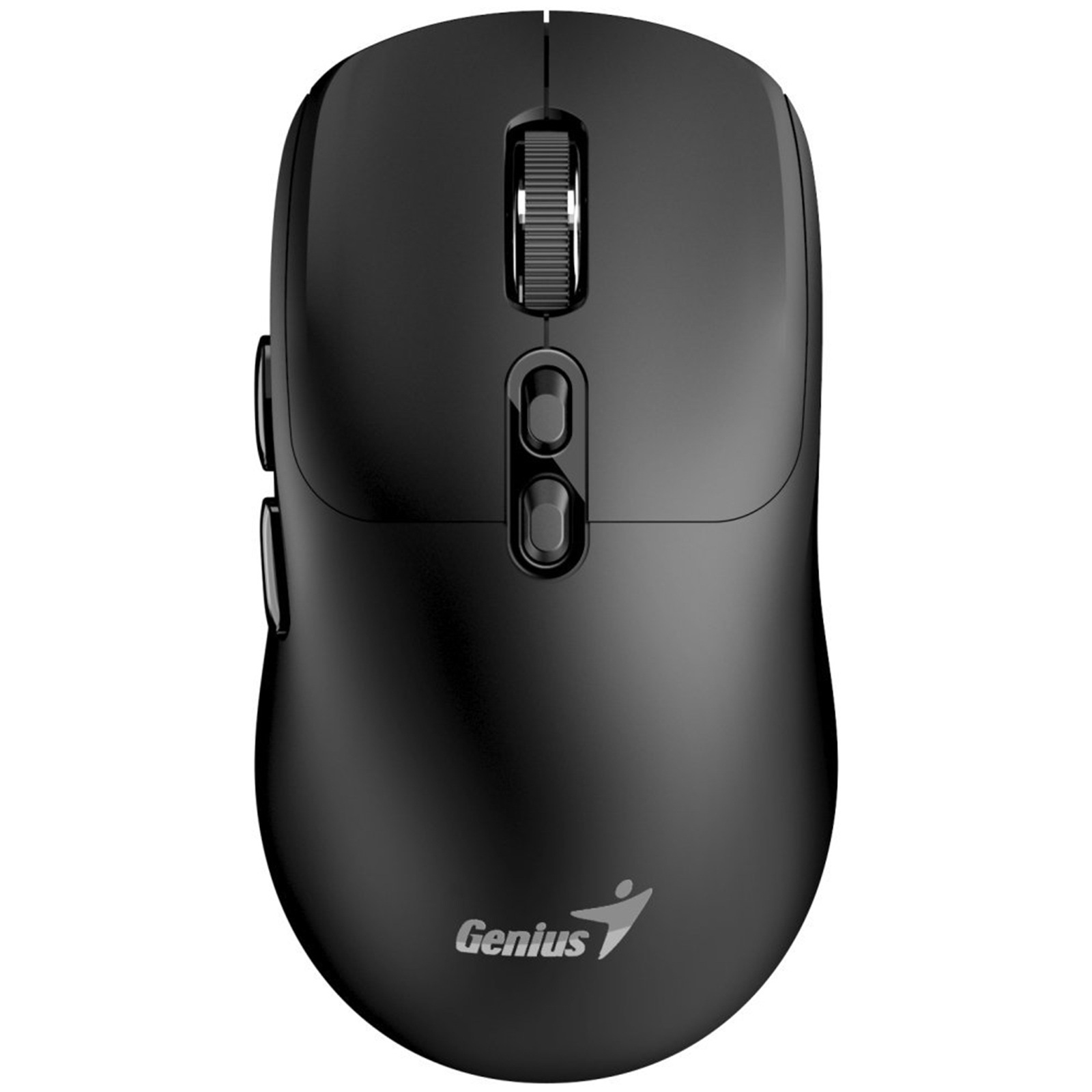 Genius Computer Technology AI Copilot Wireless Bluetooth Silent Mouse, Blutooth & 2.4 GHz, Adjustable DPI levels up to 16000 DPI, 7 Button with Scroll Wheel, Black