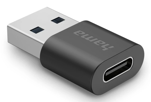 Hama 00200357 cable gender changer USB-A USB-C Black