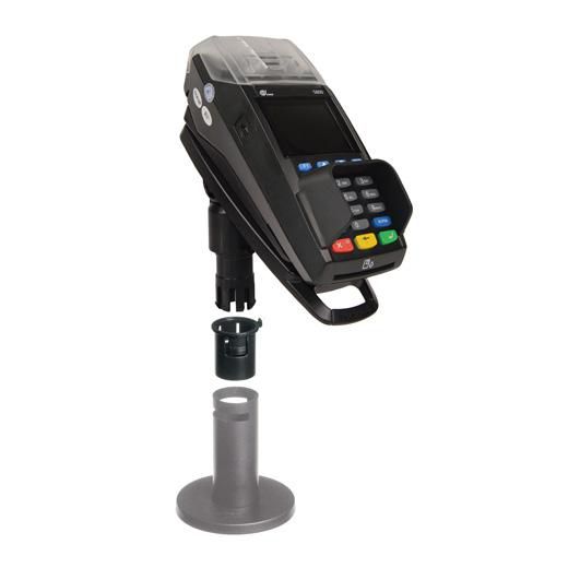 Havis FLEXIPOLE CONNECT QUICK RELEASE. Attaches to existing Ergonomic Solutions Ltd/SpacePole Duratilt bases. 140 degree  tilt and 180 degree swivel. Backplate for appropriate device must be used