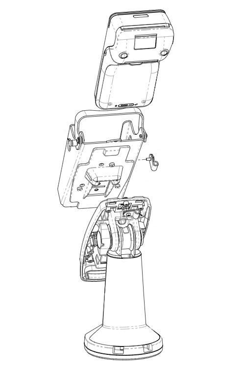 Havis Metal FlexiPole Backplate for Pax A920Pro Payment Terminal. MOQ 50 un