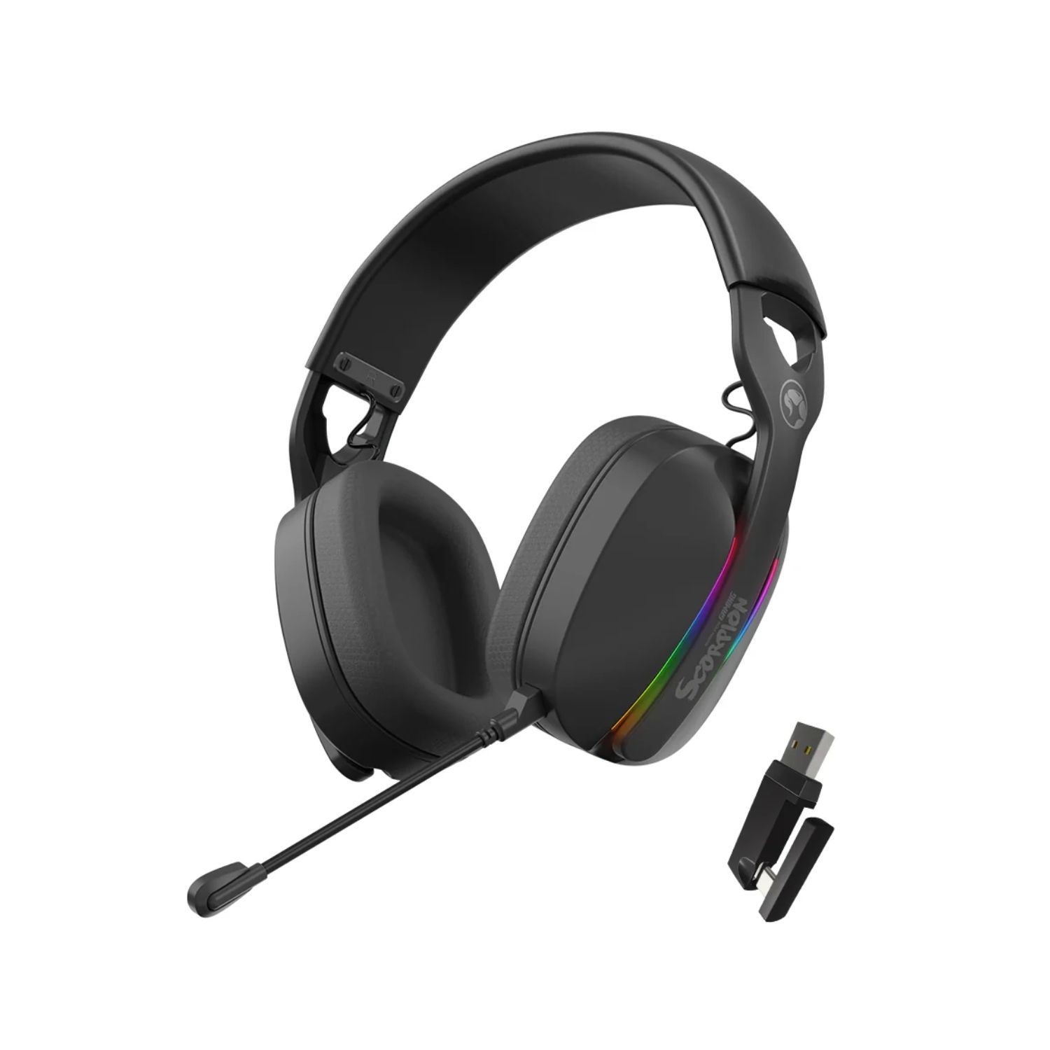 MARVO Scorpion HG9086W Bluetooth and Wired Tri-Mode Connection RGB Stereo Gaming Headphones