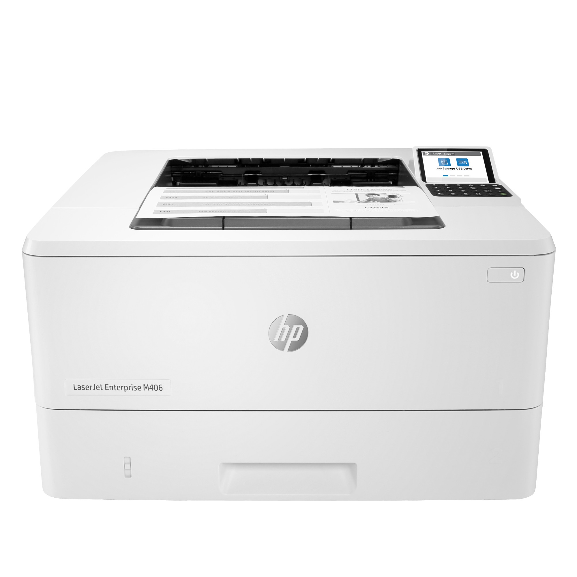 HP LaserJet Enterprise M406dn Black and white Printer, Ethernet Only; Duplex