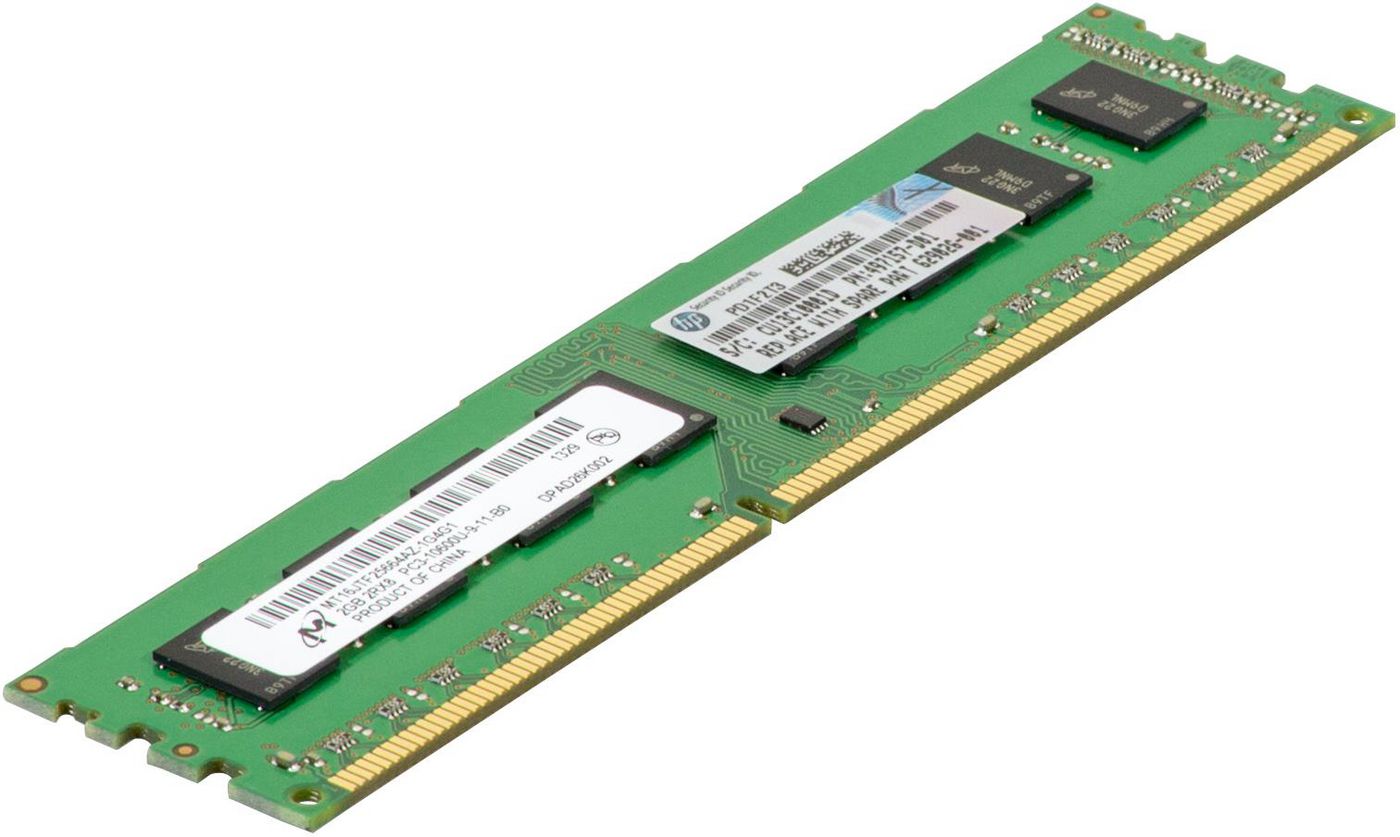 HP 2GB PC3-10600 CL9  128Mx8 dPC