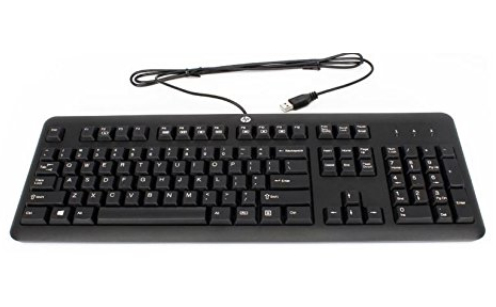 HP 672647-111 keyboard Universal USB Swiss Black