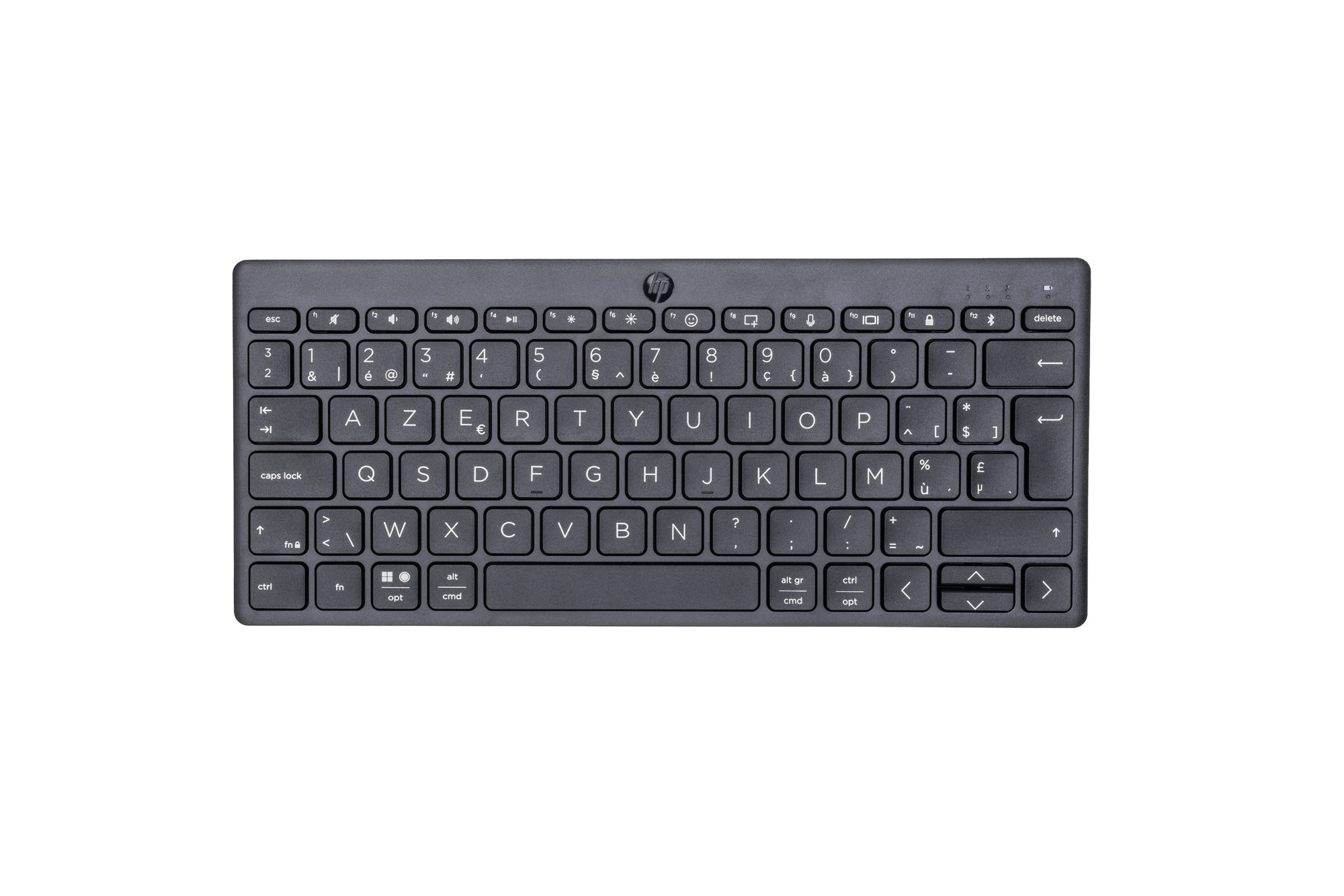 HP 350 Compact Multi-Device Bluetooth keyboard Home AZERTY Belgian Black