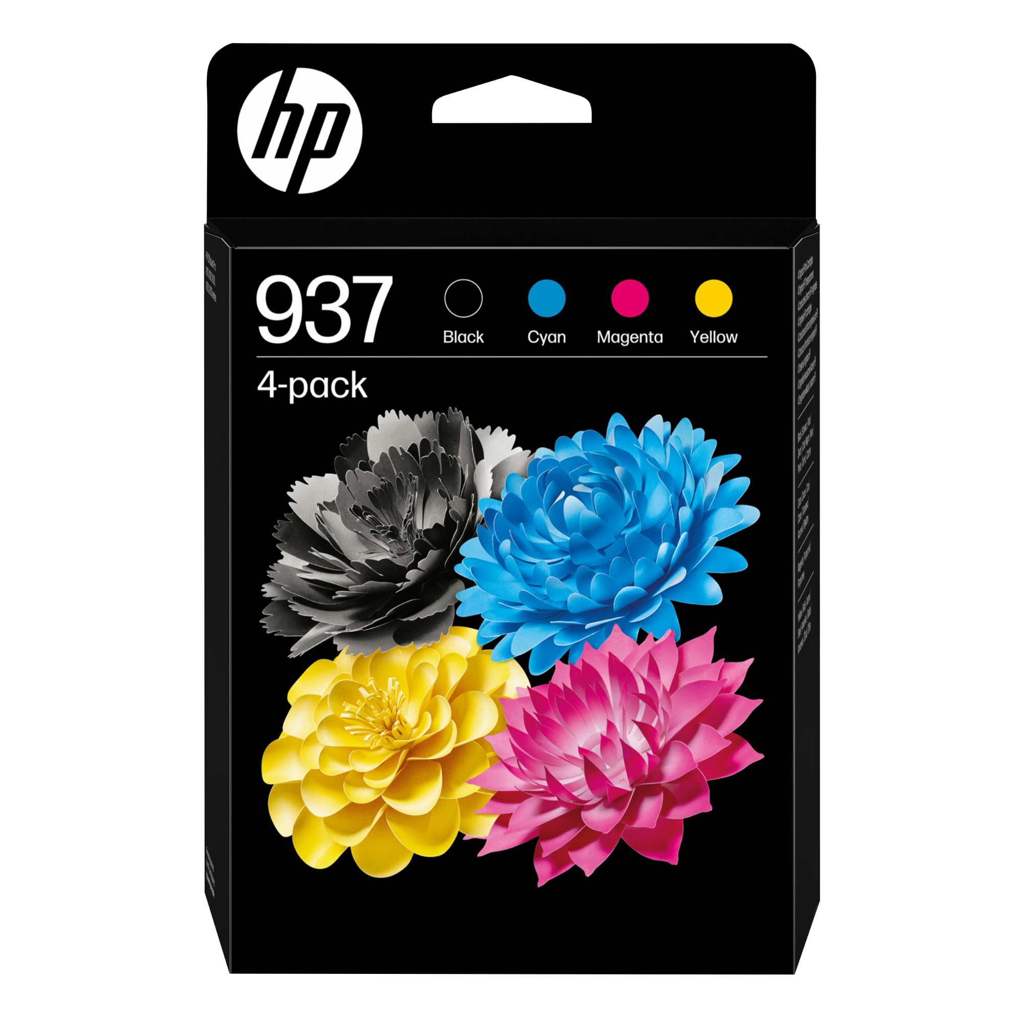 HP 6C400NE#301/937 Printhead cartridge multi pack Bk,C,M,Y Blister Multi-Tag 1450pg + 3x800pg Pack=4 for HP OJ Pro 9100/e