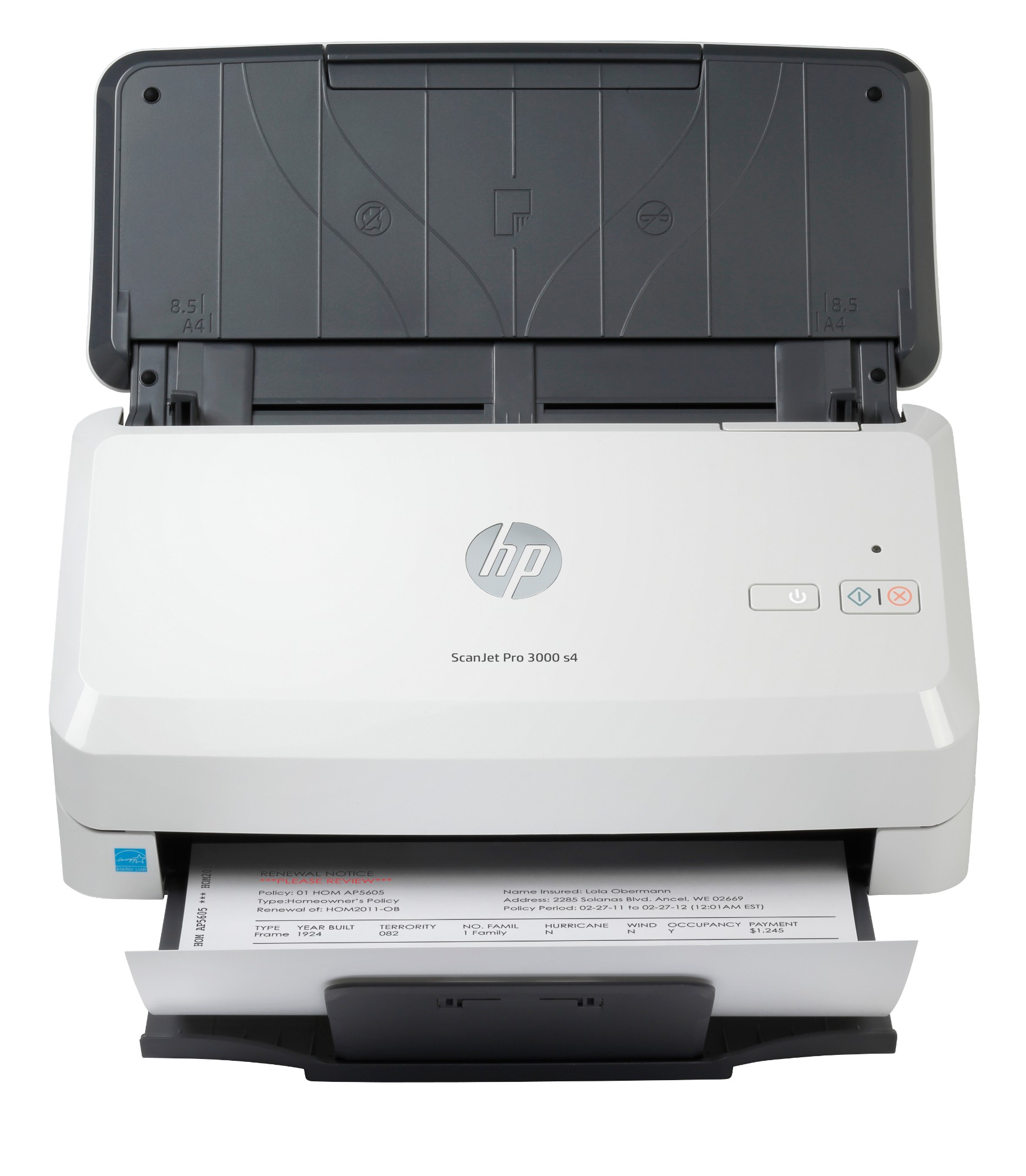 HP ScanJet Pro 3000 s4 Sheet-fed scanner 600 x 600 DPI A4 Black, White