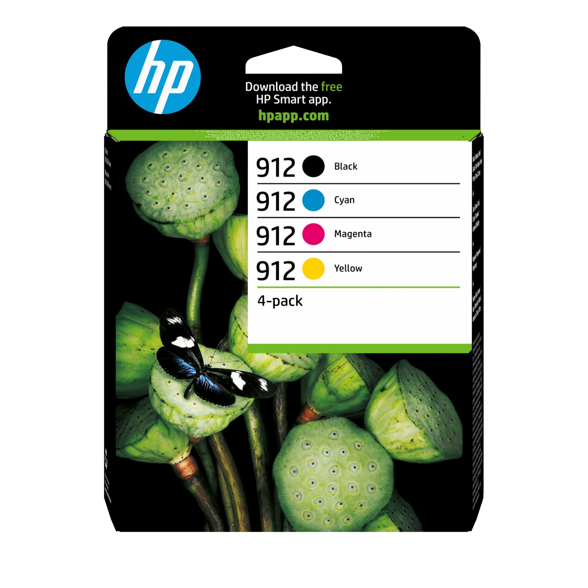 HP 6ZC74AE/912 Ink cartridge multi pack Bk,C,M,Y, 4x300 pages 17.08ml 8,3ml + 3x2,9ml Pack=4 for HP OJ Pro 8010/e/8020