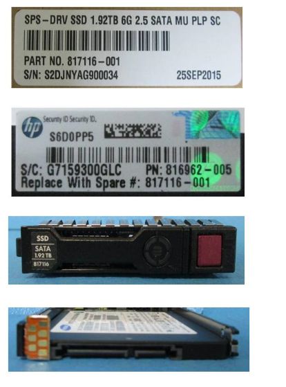HP DRV SSD 1.92TB 6G 2.5 SATA