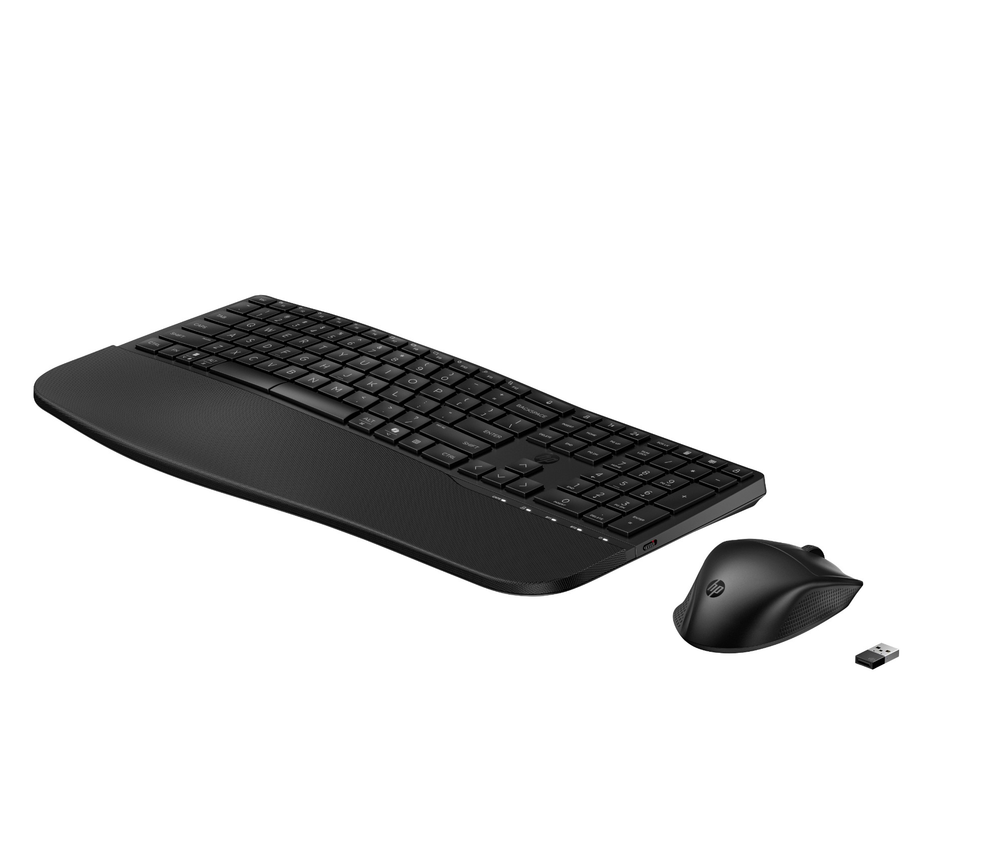 HP STORE 3PL keyboard Mouse included Office RF Wireless + Bluetooth Black