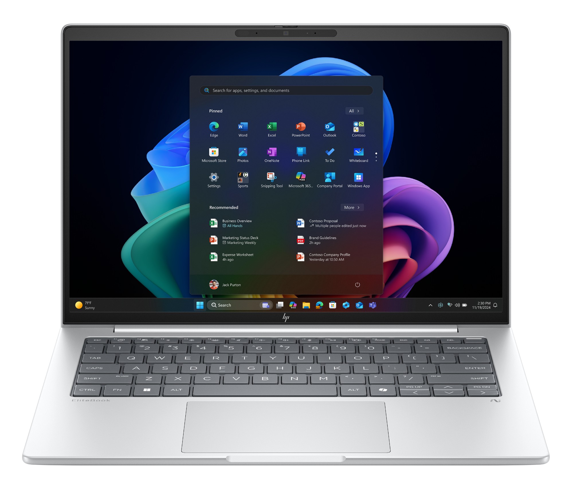 HP EliteBook 8 G1a 14 inch Notebook Next Gen AI PC Wolf Pro Security Edition Copilot+ PC AMD Ryzen AI 7 Laptop 35.6 cm (14") WUXGA 24 GB DDR5-SDRAM 512 GB SSD Wi-Fi 6E (802.11ax) Windows 11 Pro