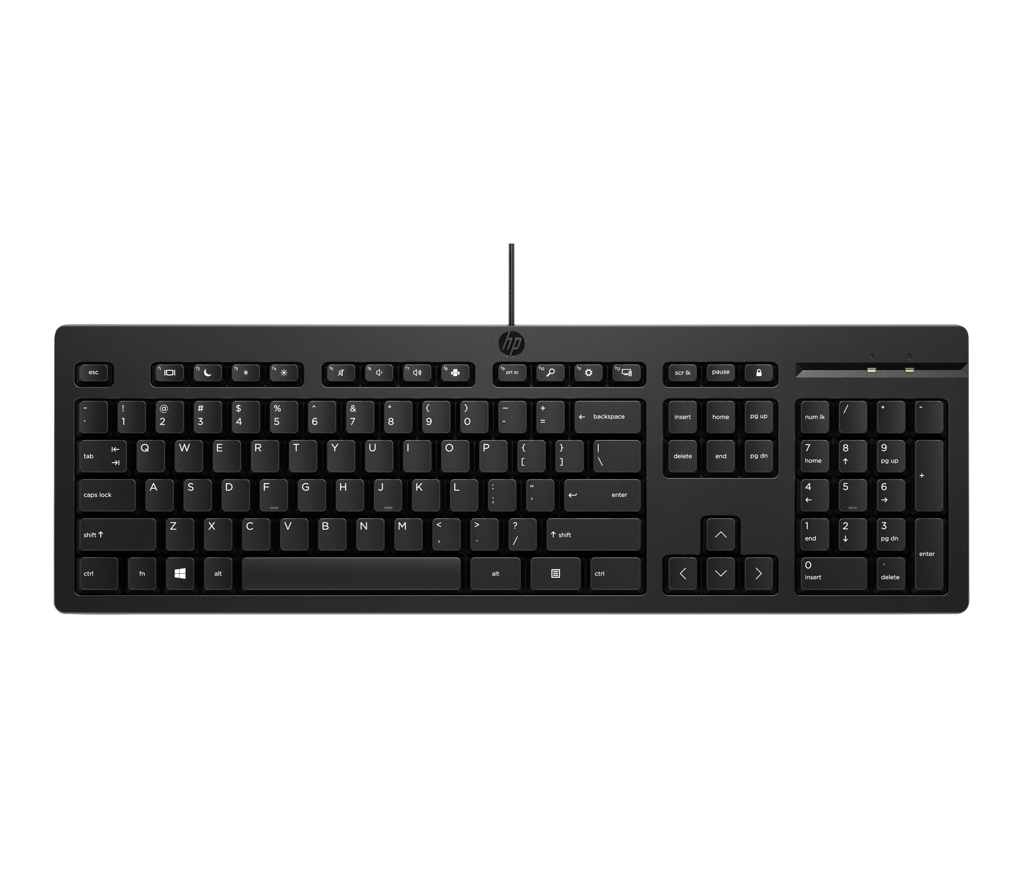 HP 125 G2 USB WD KBD FR keyboard Office Black