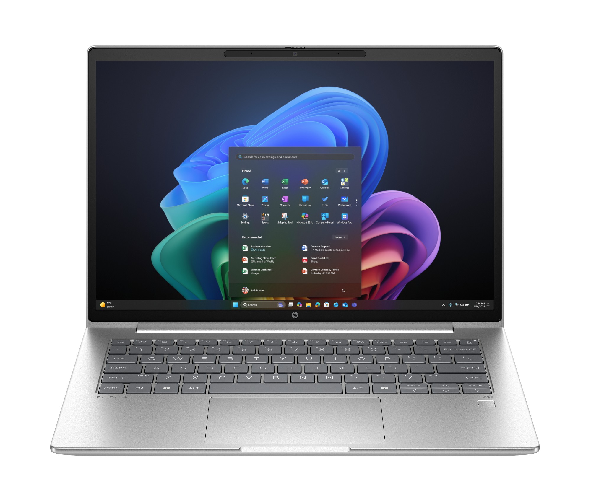 HP ProBook 4 G1q 14 inch Notebook Next Gen AI PC Copilot+ PC Qualcomm Snapdragon X1-26-100 Laptop 35.6 cm (14") WUXGA 16 GB LPDDR5x-SDRAM 512 GB SSD Wi-Fi 6E (802.11ax) Windows 11 Pro