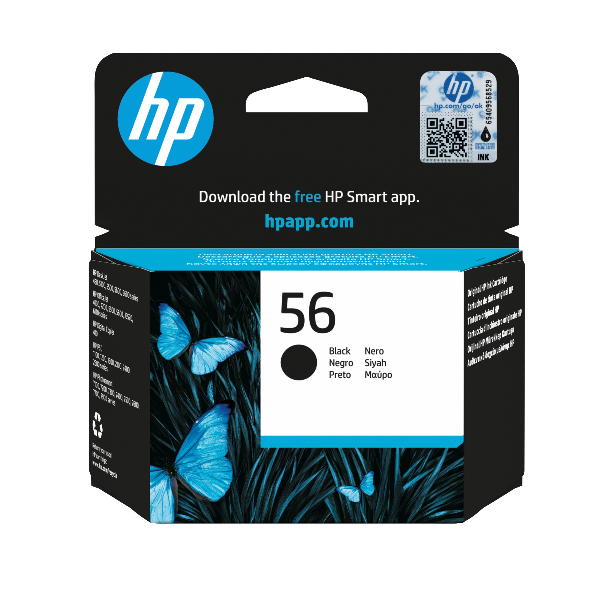 HP C6656AE/56 Printhead cartridge black, 520 pages ISO/IEC 24711 19ml for HP DeskJet Series 5550/OfficeJet 4200 Series/OfficeJet 5610/PhotoSmart 7660/PSC 1110
