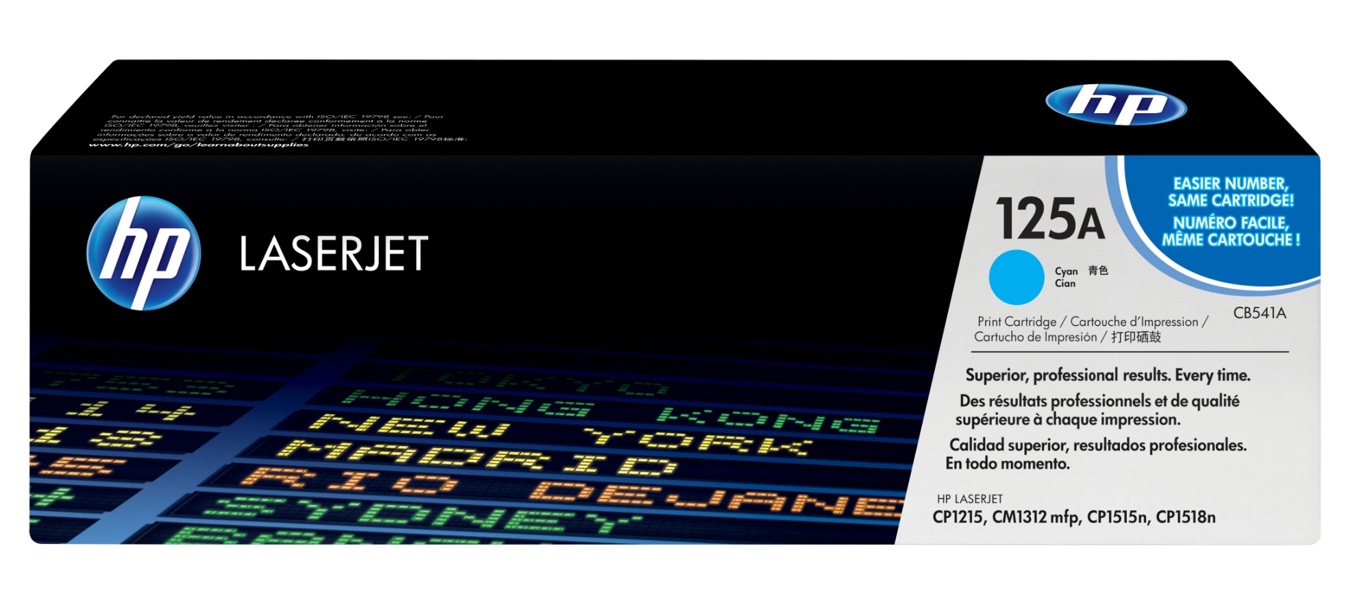 HP CB541A/125A Toner cartridge cyan, 1.4K pages ISO/IEC 19798 for HP CLJ CP 1210
