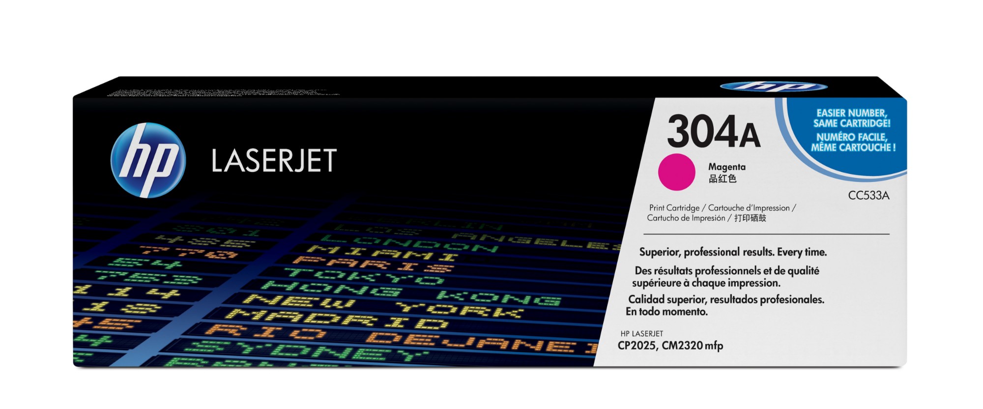 HP CC533A/304A Toner cartridge magenta, 2.8K pages ISO/IEC 19798 for HP CLJ CP 2025