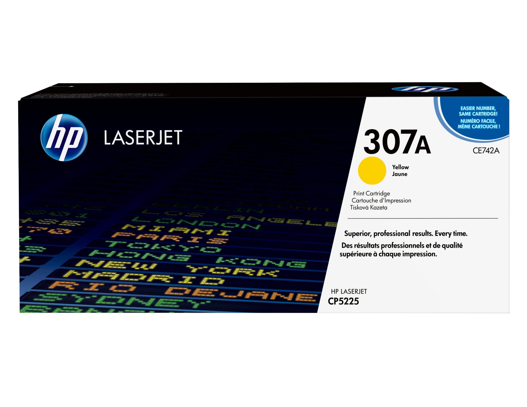 HP CE742A/307A Toner cartridge yellow, 7.3K pages ISO/IEC 19798 for HP CLJ CP 5220