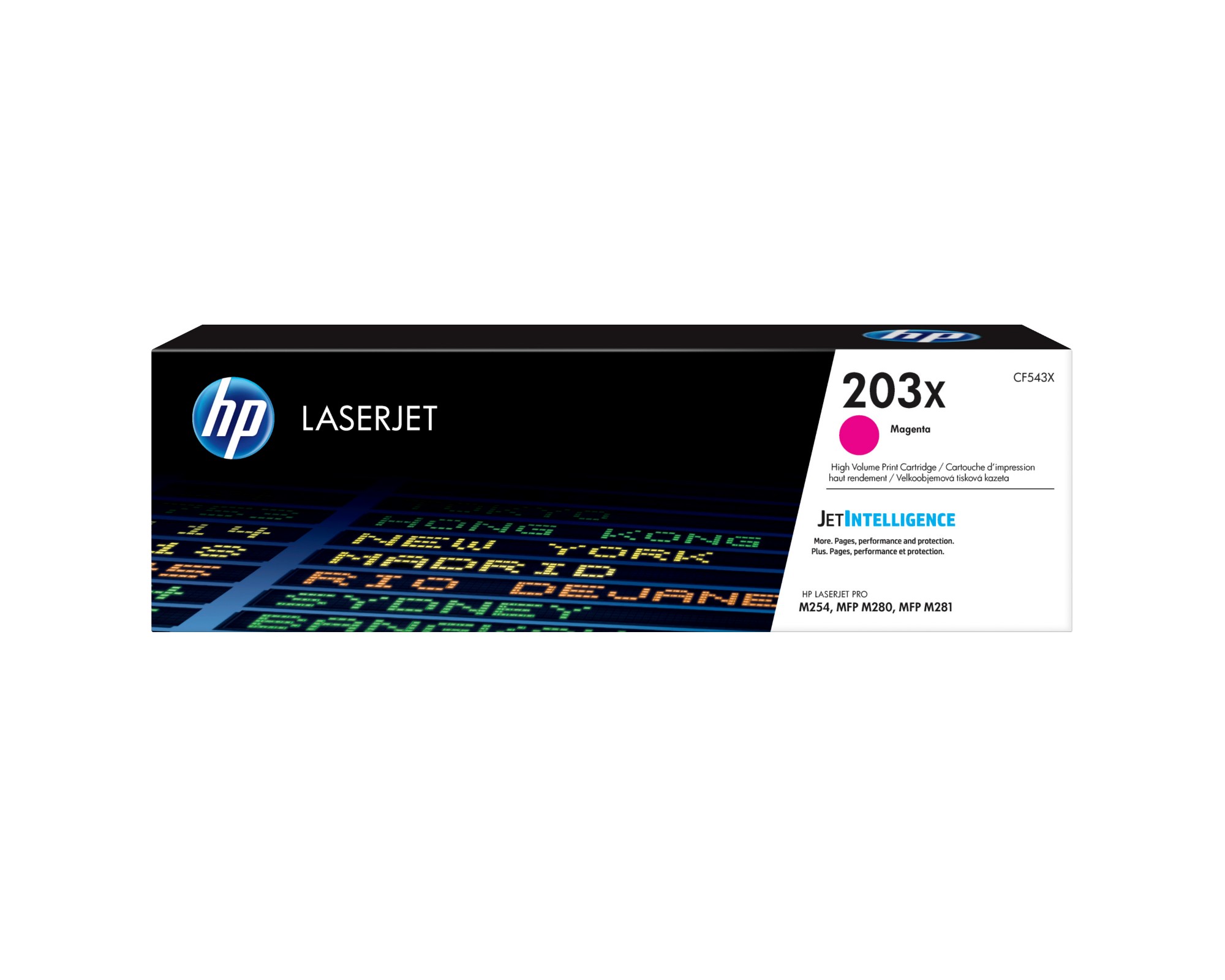 HP CF543X/203X Toner cartridge magenta, 2.5K pages ISO/IEC 19798 for HP Pro M 254