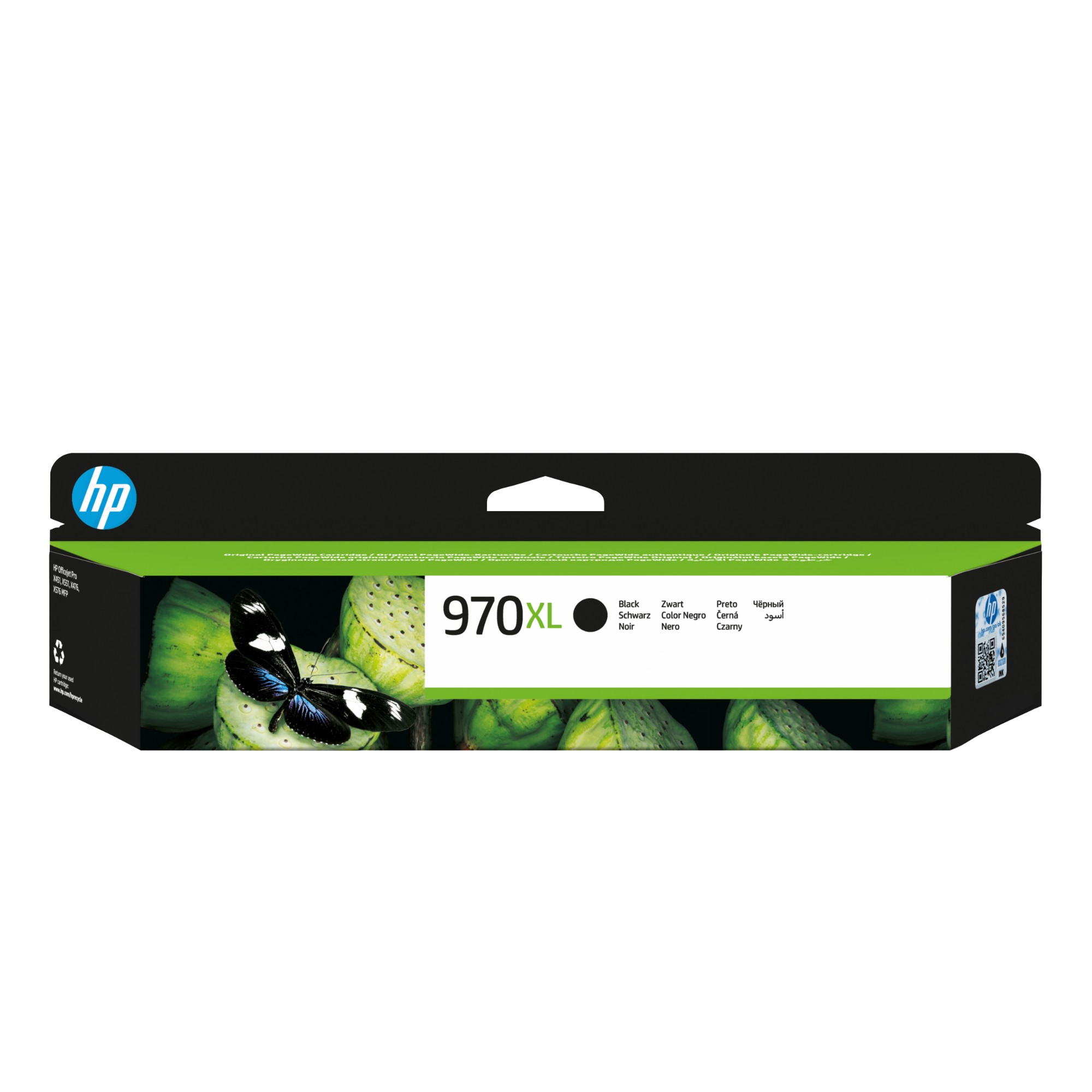 HP CN625AE/970XL Ink cartridge black high-capacity, 9.2K pages ISO/IEC 24711 250ml for HP OfficeJet Pro X