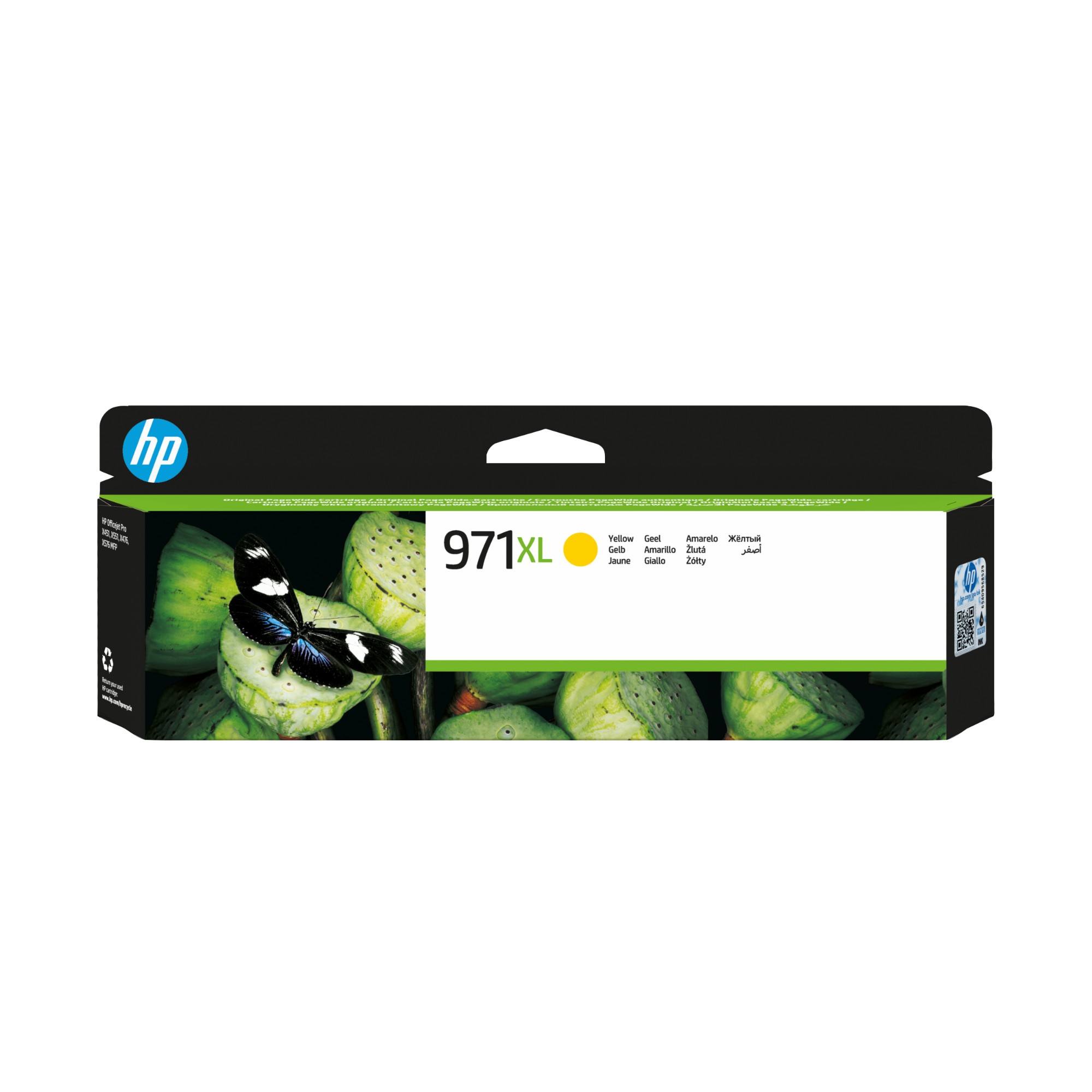 HP CN628AE/971XL Ink cartridge yellow high-capacity, 6.6K pages ISO/IEC 24711 83ml for HP OfficeJet Pro X