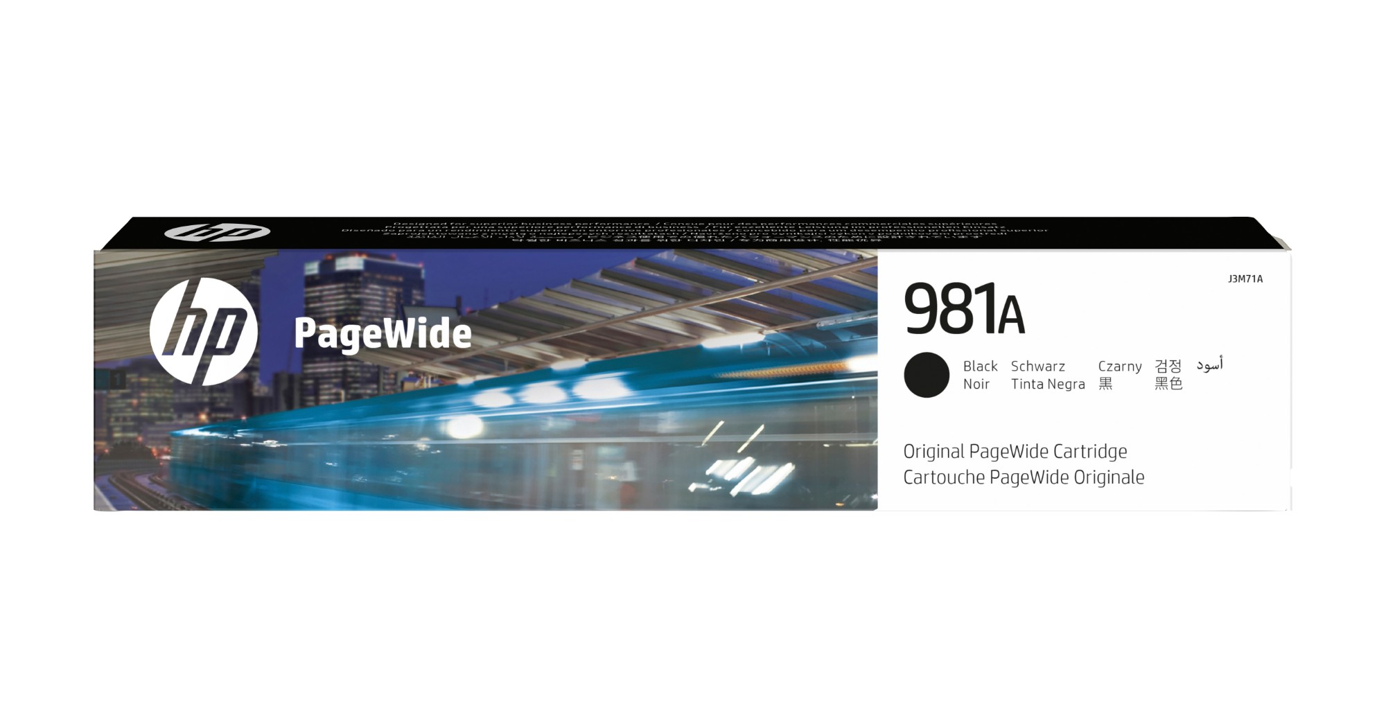 HP J3M71A/981A Ink cartridge black, 6K pages ISO/IEC 19798 106ml for HP PageWide E 58650/556