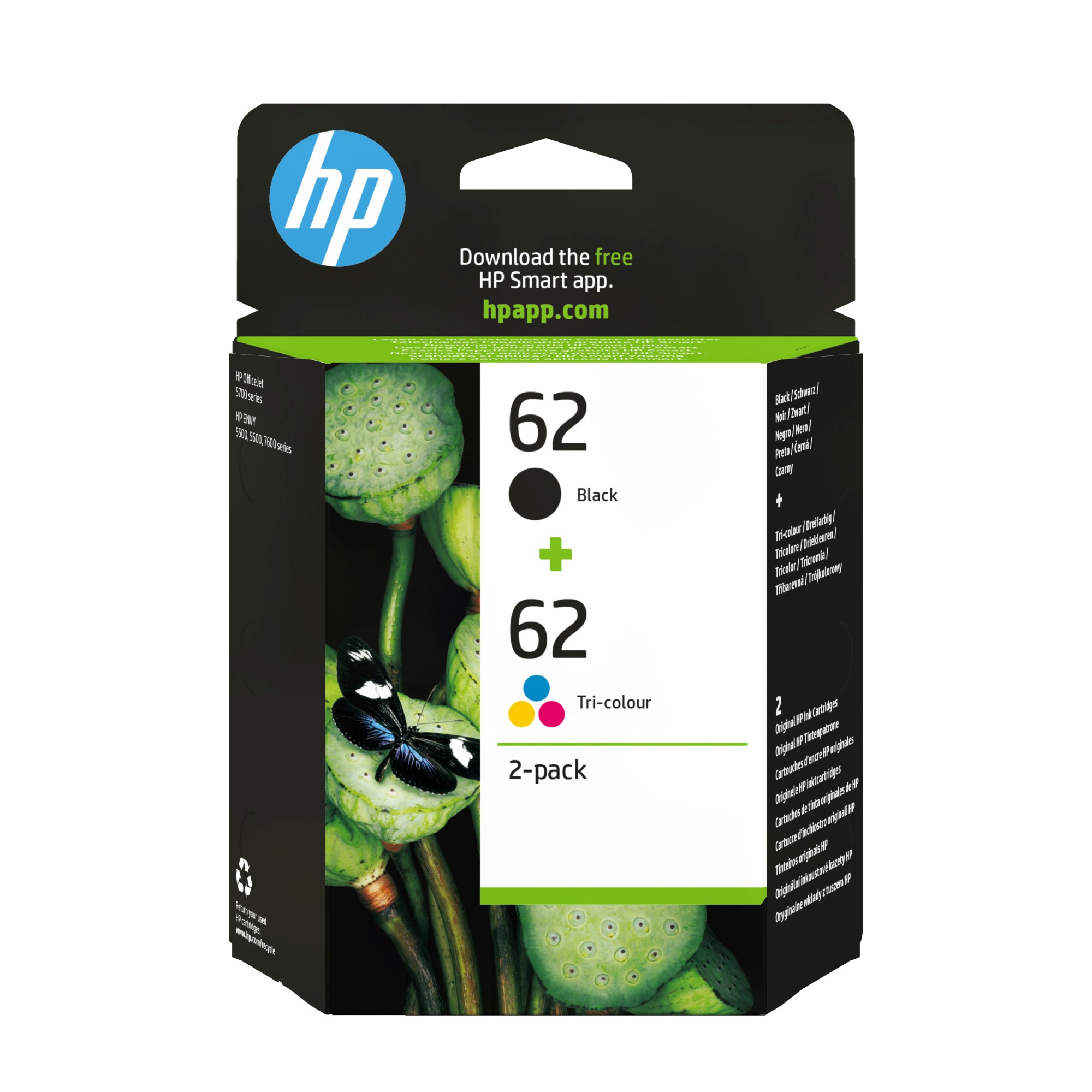 HP N9J71AE/62 Printhead cartridge multi pack black + color 200pg + 165pg Pack=2 for HP Envy 5640