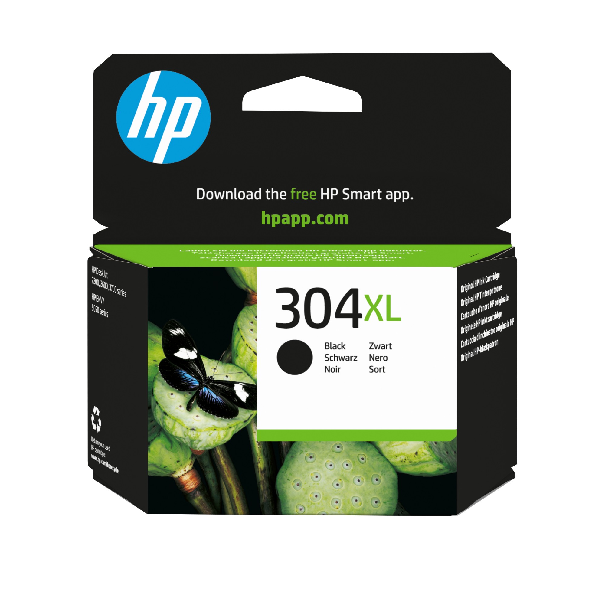 HP N9K08AE/304XL Printhead cartridge black high-capacity, 300 pages ISO/IEC 24711 6ml for HP DeskJet 2620/3720