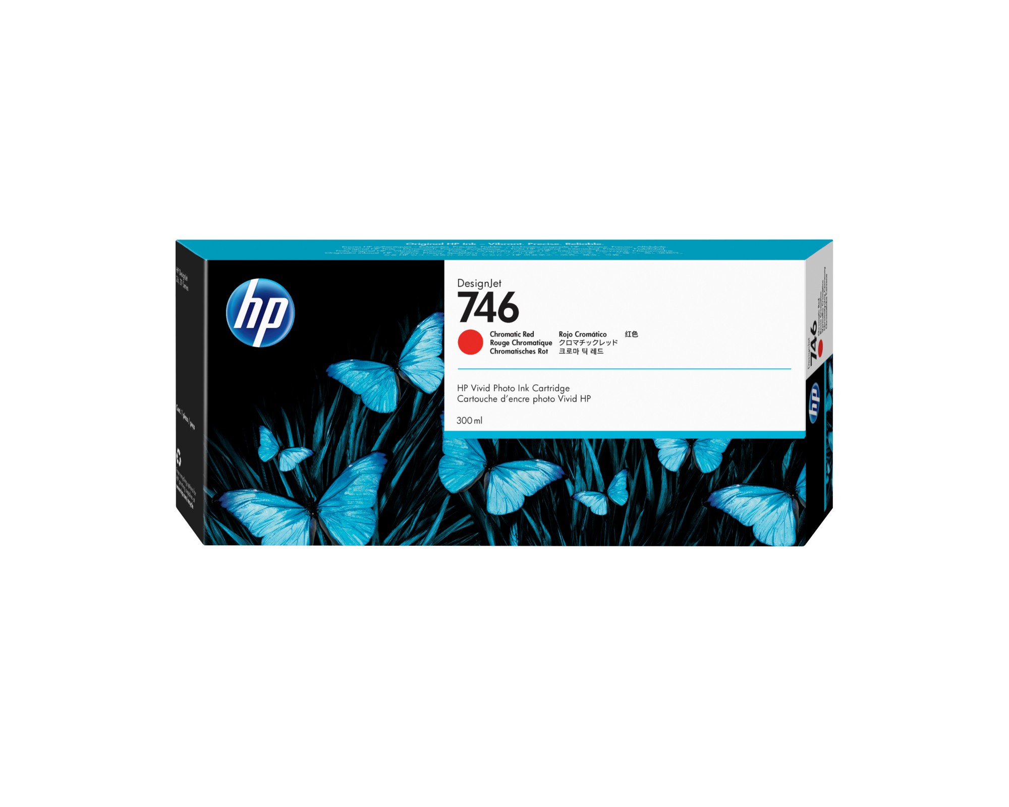 HP P2V81A/746 Ink cartridge red chromatic 300ml for HP DesignJet Z 6/9+