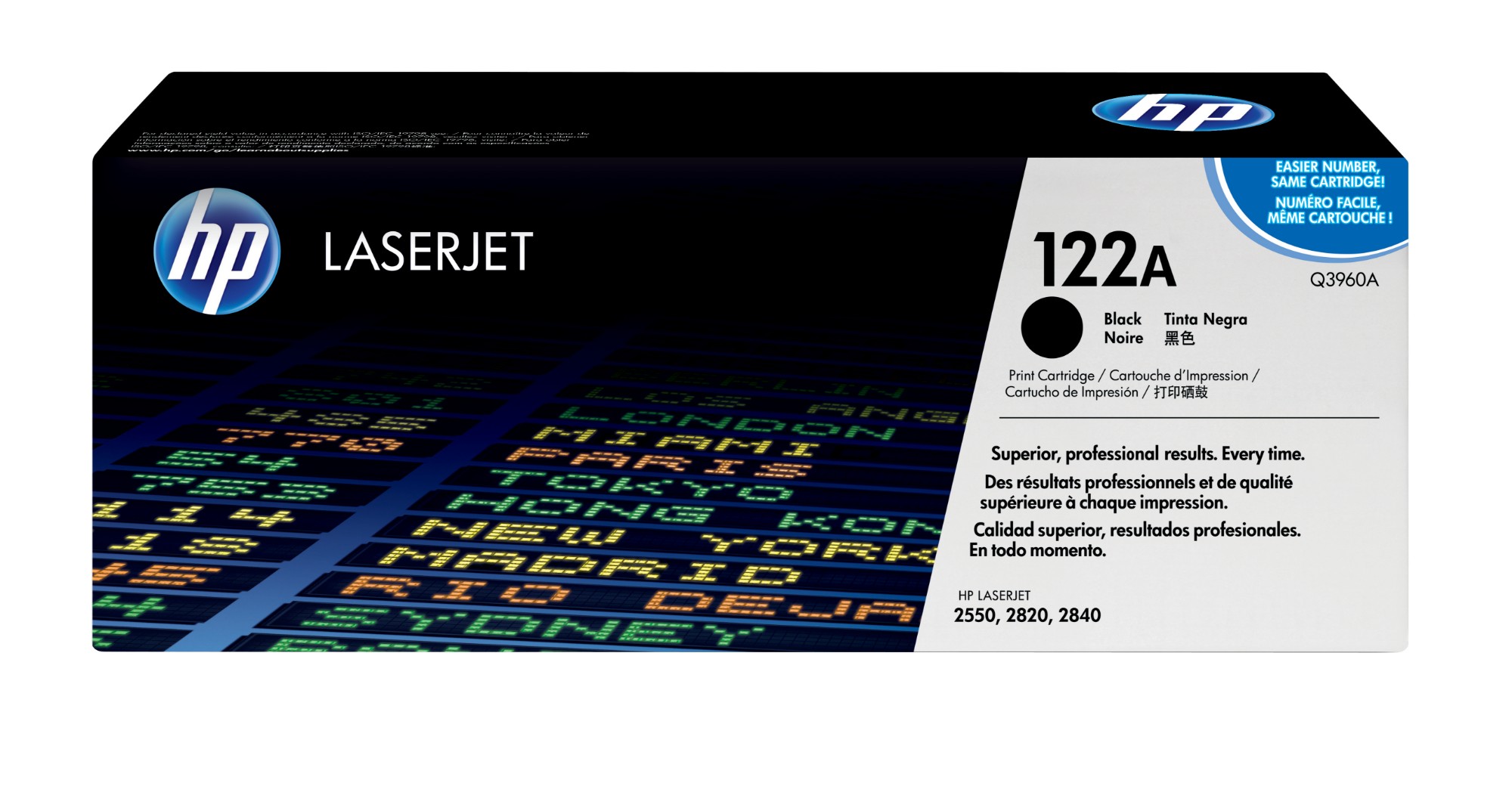 HP Q3960A/122A Toner black, 5K pages/5% for HP Color LaserJet 2550