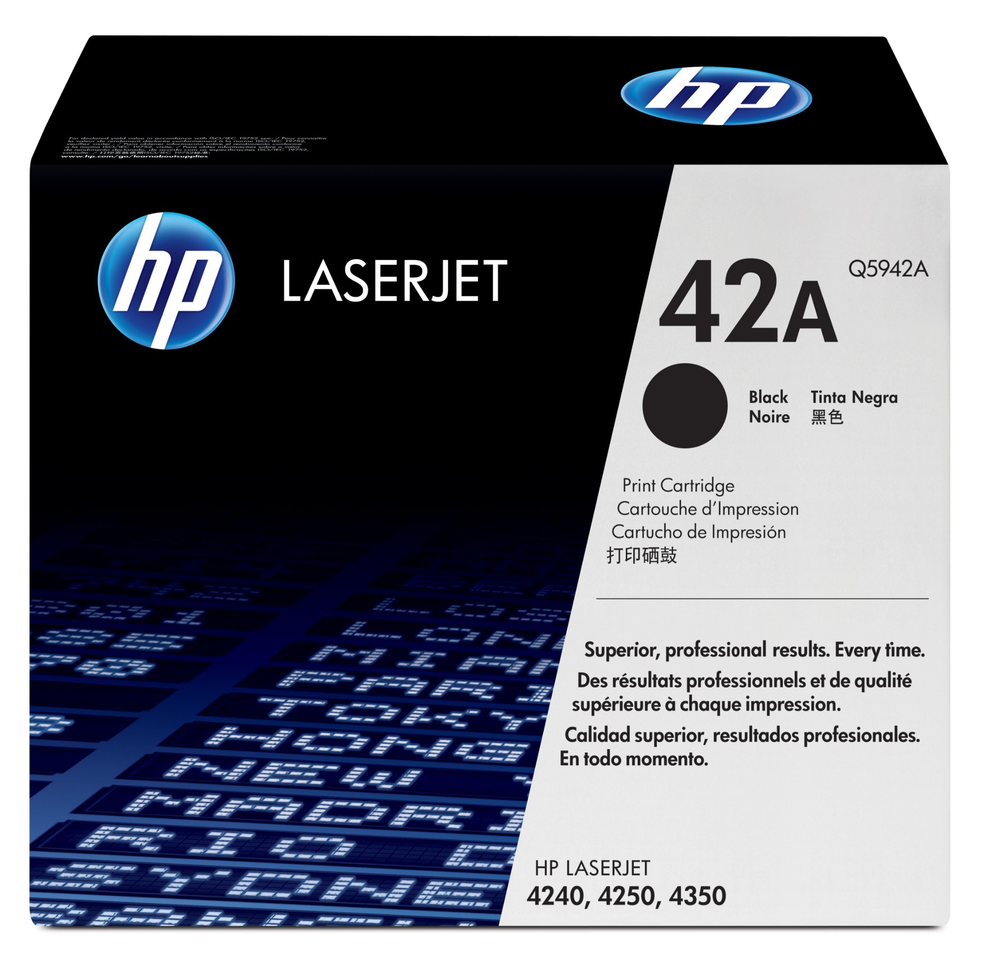 HP Q5942X/42X Toner cartridge black high-capacity, 20K pages ISO/IEC 19752 for HP LaserJet 4250