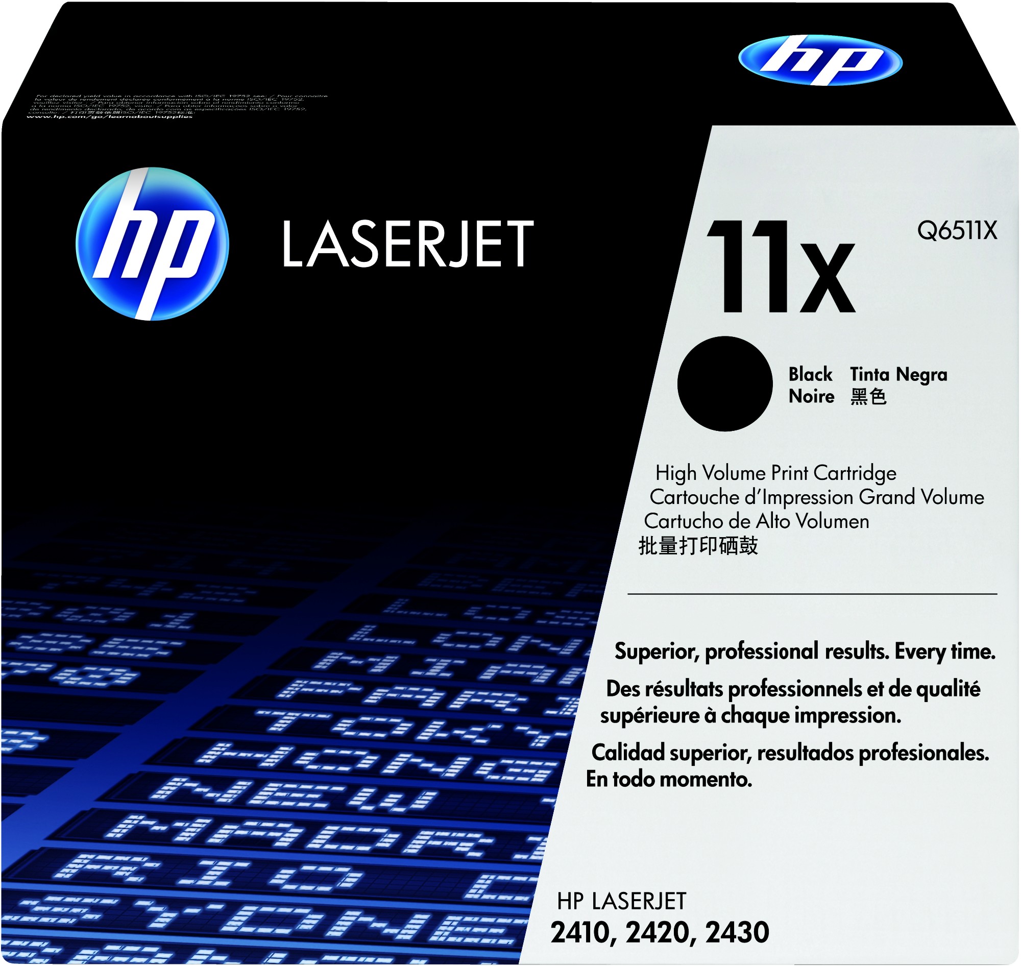 HP Q6511X/11X Toner cartridge black, 12K pages ISO/IEC 19752 for Canon LBP-3460/HP LaserJet 2400