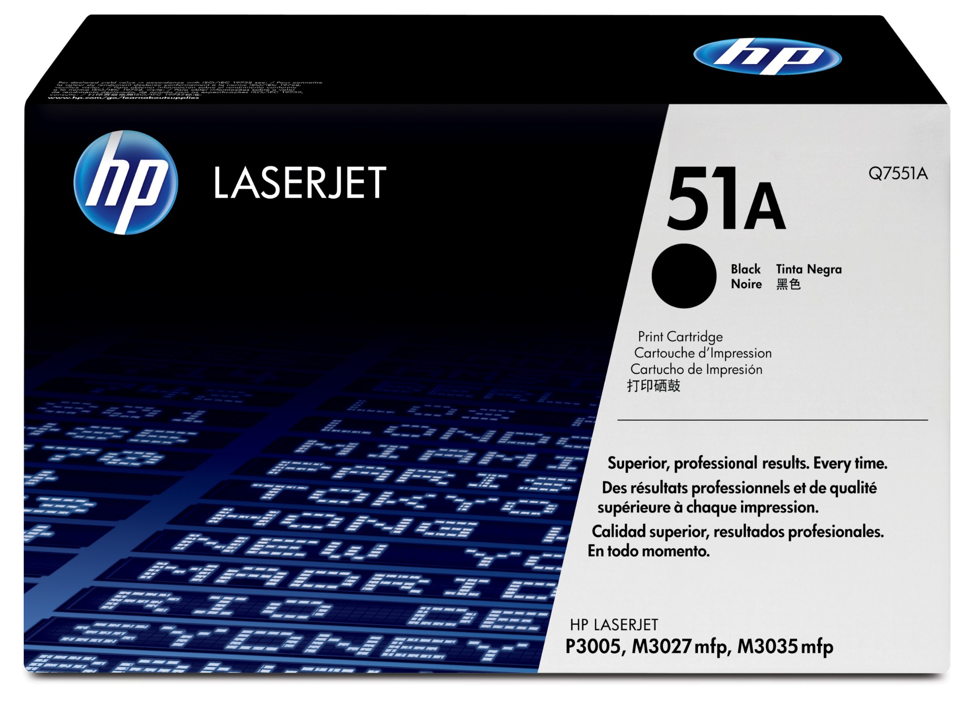 HP Q7551A/51A Toner cartridge black, 6.5K pages ISO/IEC 19752 for HP LaserJet P 3005