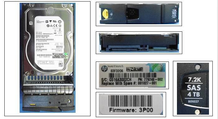 HP E 3PAR StoreServ M6720 4TB 6G 7.2K 3.5'' SAS Nearline Hard Drive