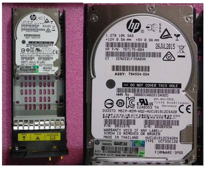 HPE DRV 1.2TB HDD 6G SAS 10K SFF