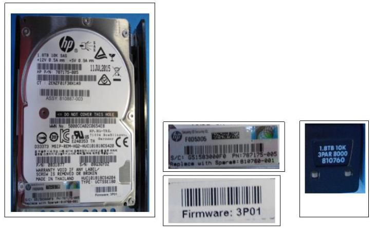 HP E 3PAR 8000 1.8TB SAS 10K SFF (2.5in) Hard Drive