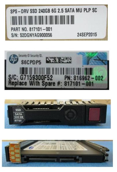 HPE hot-plug SSD 240GB 2.5Inch SFF