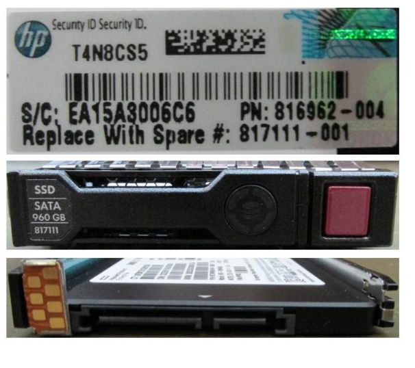 HP 960GB 6G SATA Mixed Use-3 SFF 2.5-in SC Solid State Drive